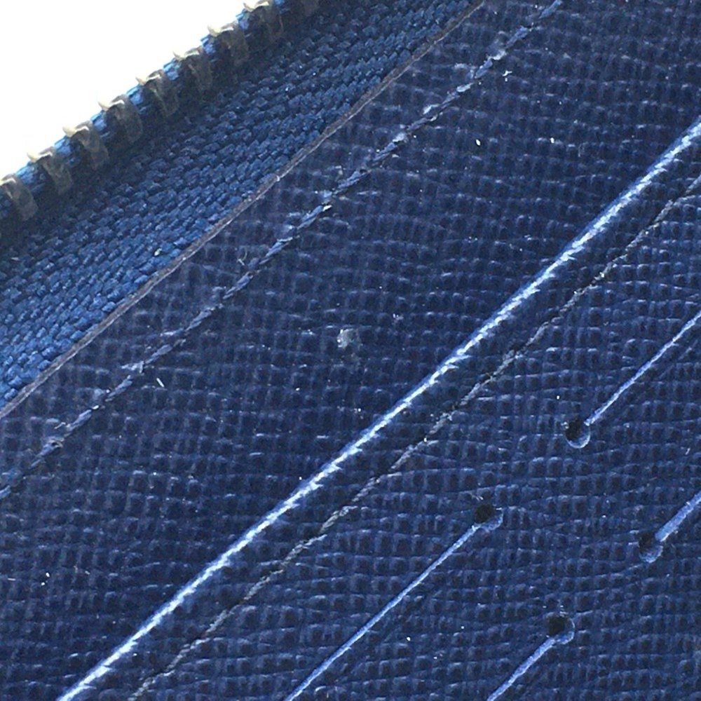 LOUIS VUITTON M64078 Epi Denim Zippy Wallet, Round Zip Long Leather, Women's,... - Picture 10 of 13
